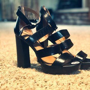 Coach Black Leather High Heel